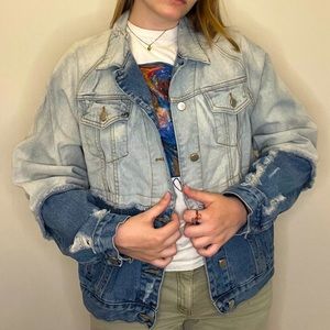 Tiered Denim Jacket ✨ Oversized, edgy, excellent quality ✨